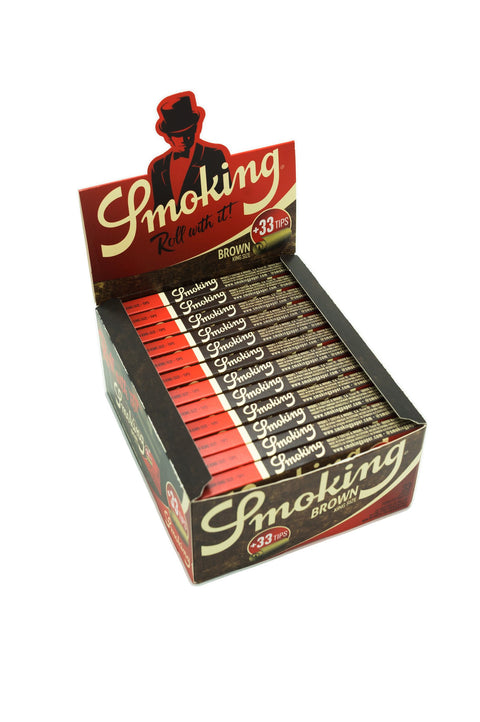 Mortalhas Smoking King Size Castanhas + 33 Filtros